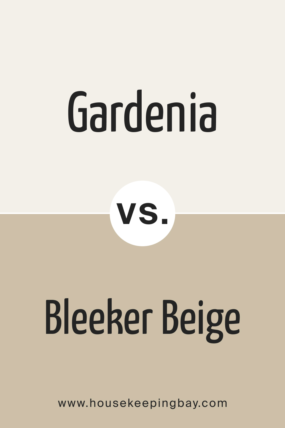Gardenia AF 10 vs HC 80 Bleeker Beige