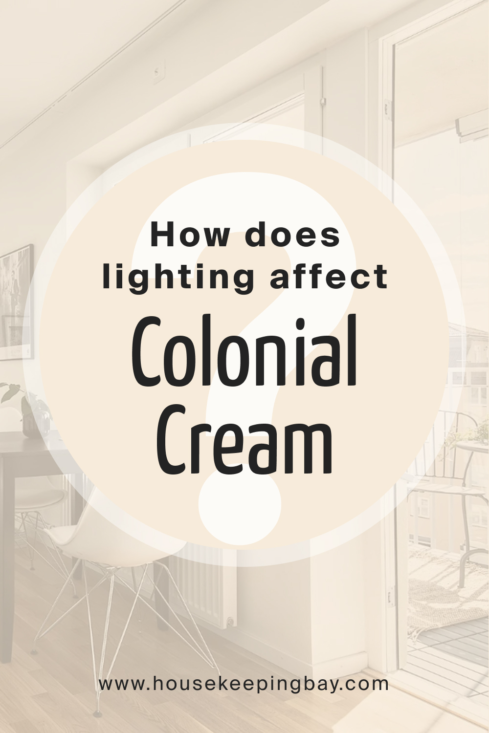 How does lighting affect Colonial Cream OC 77