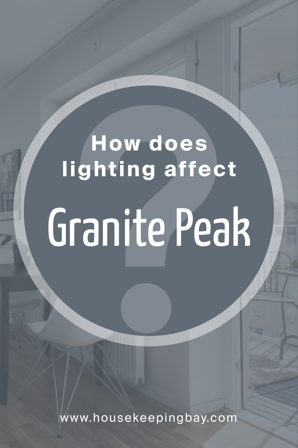 How does lighting affect SW 6250 Granite Peak