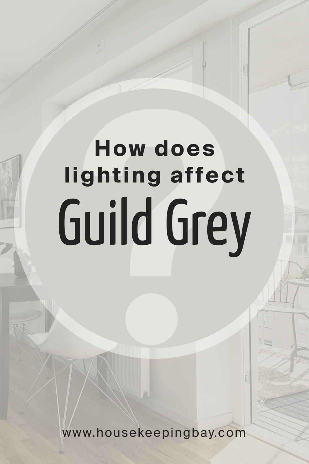 How does lighting affect SW 9561 Guild Grey