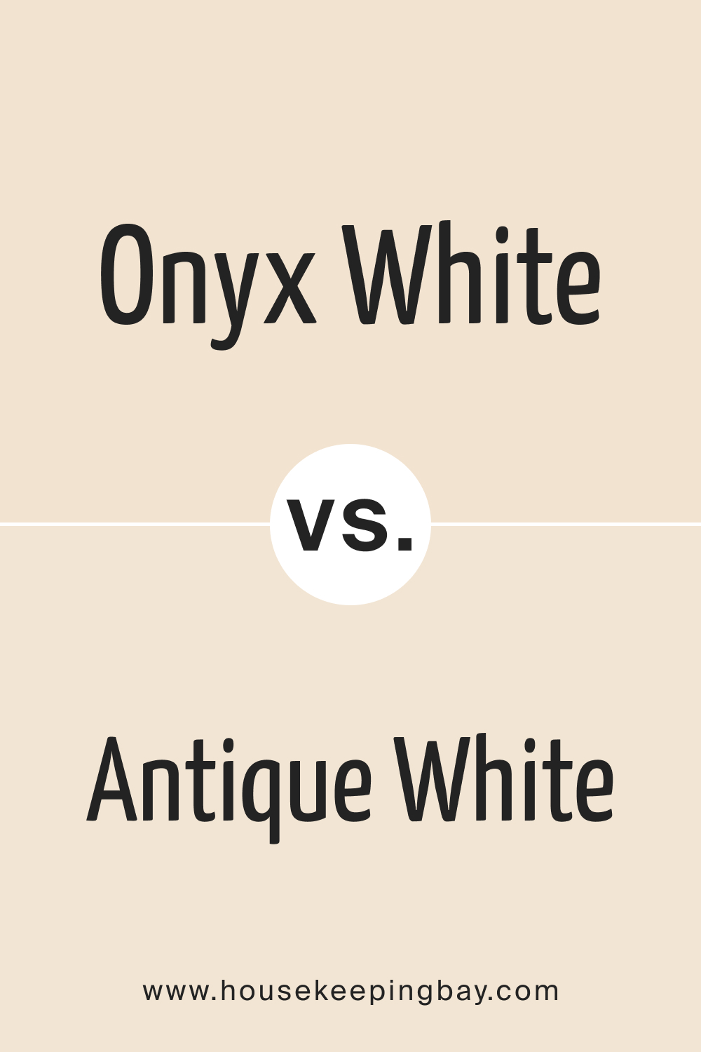 Onyx White OC 74 vs. BM OC 83 Antique White