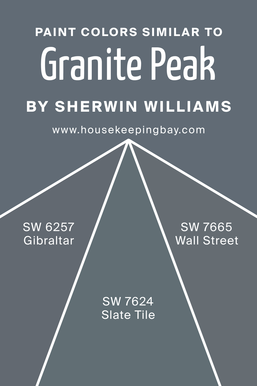 Paint Color Similar to SW 6250 Granite Peak by Sherwin Williams
