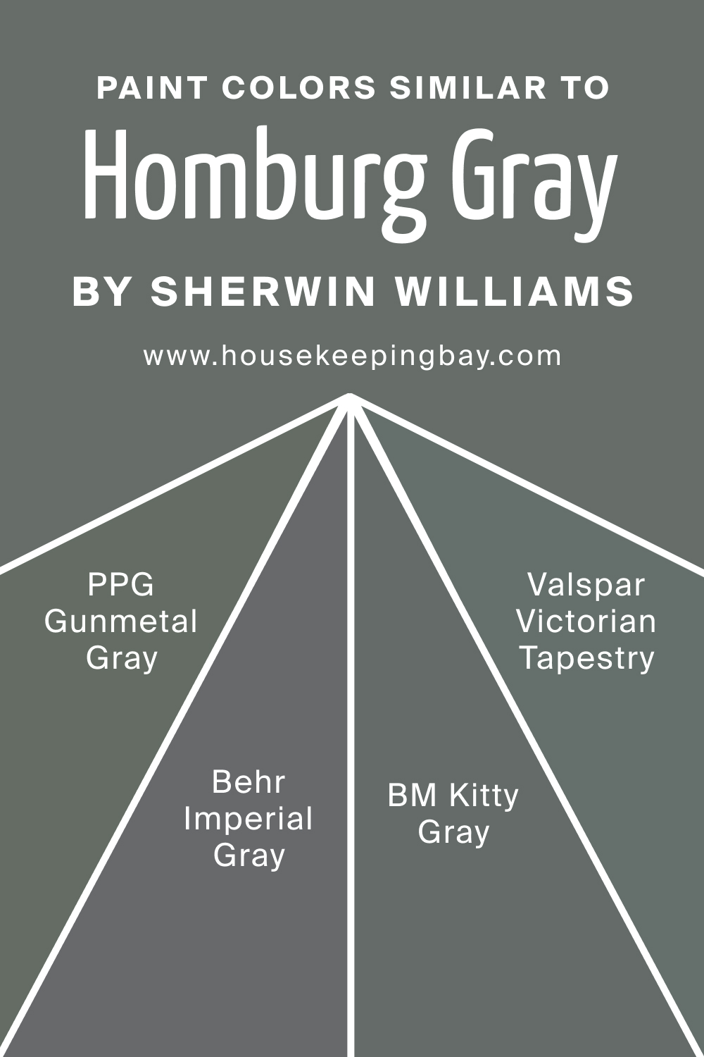 Paint Color Similar to SW 7622 Homburg Gray by Sherwin Williams