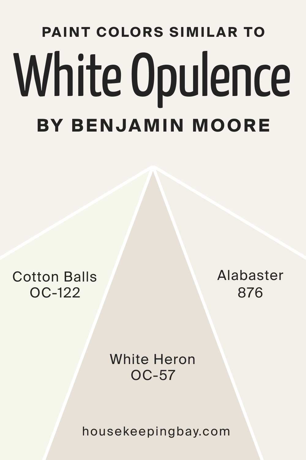 Paint Colors Similar to White Opulence OC 69 by Benjamin Moore