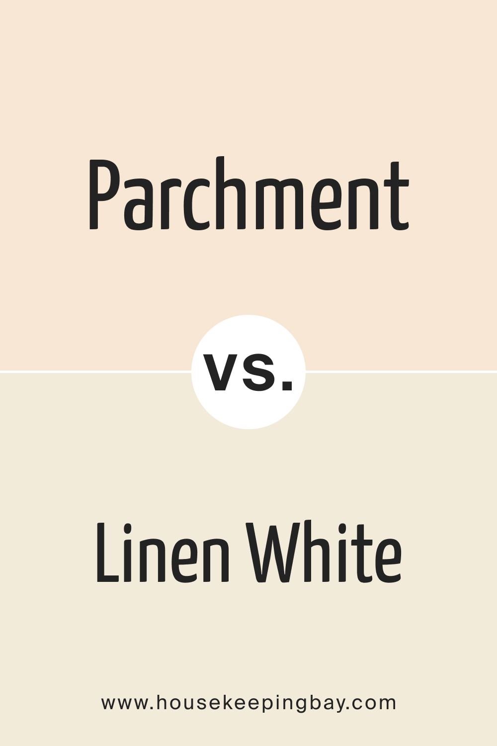 Parchment OC 78 vs. BM 912 Linen White