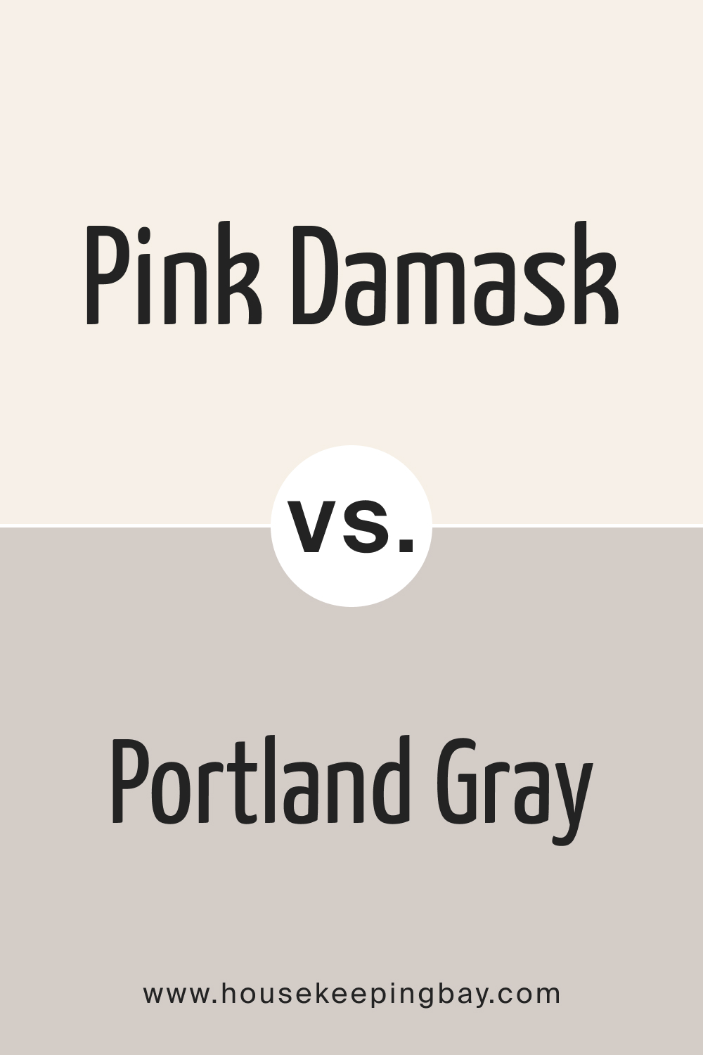 Pink Damask OC 72 vs BM Portland Gray 2109 60