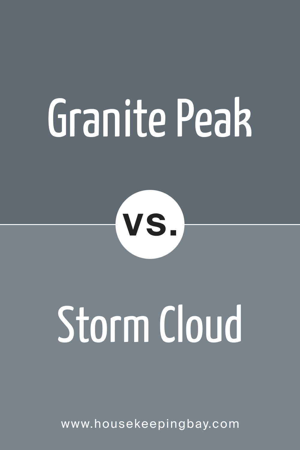 SW 6250 Granite Peak vs. SW 6249 Storm Cloud