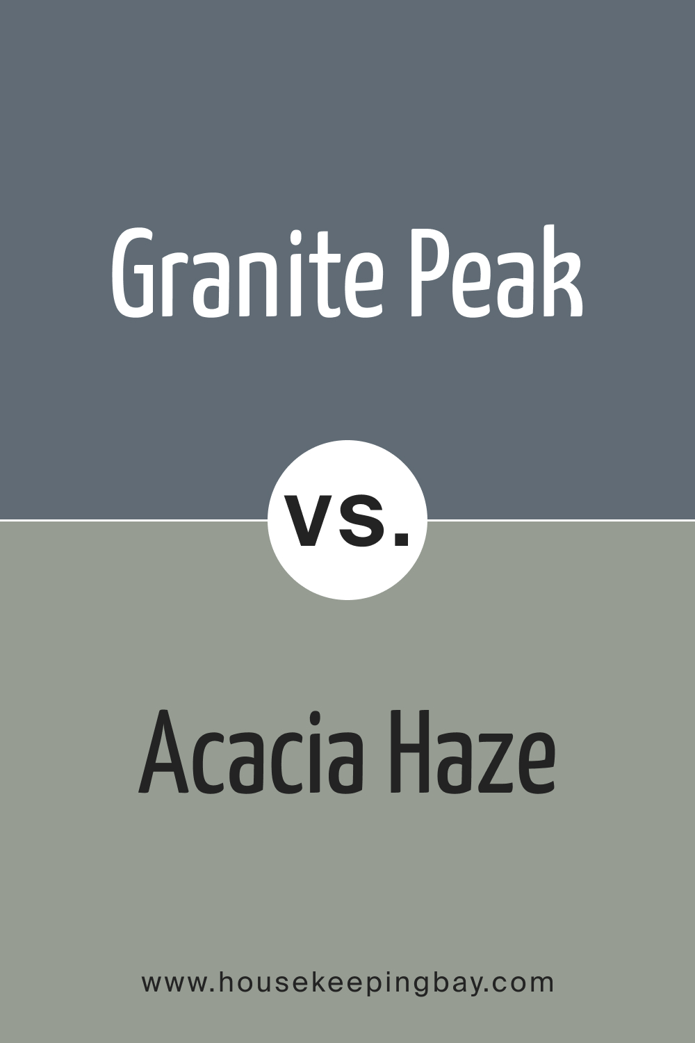 SW 6250 Granite Peak vs. SW 9132 Acacia Haze