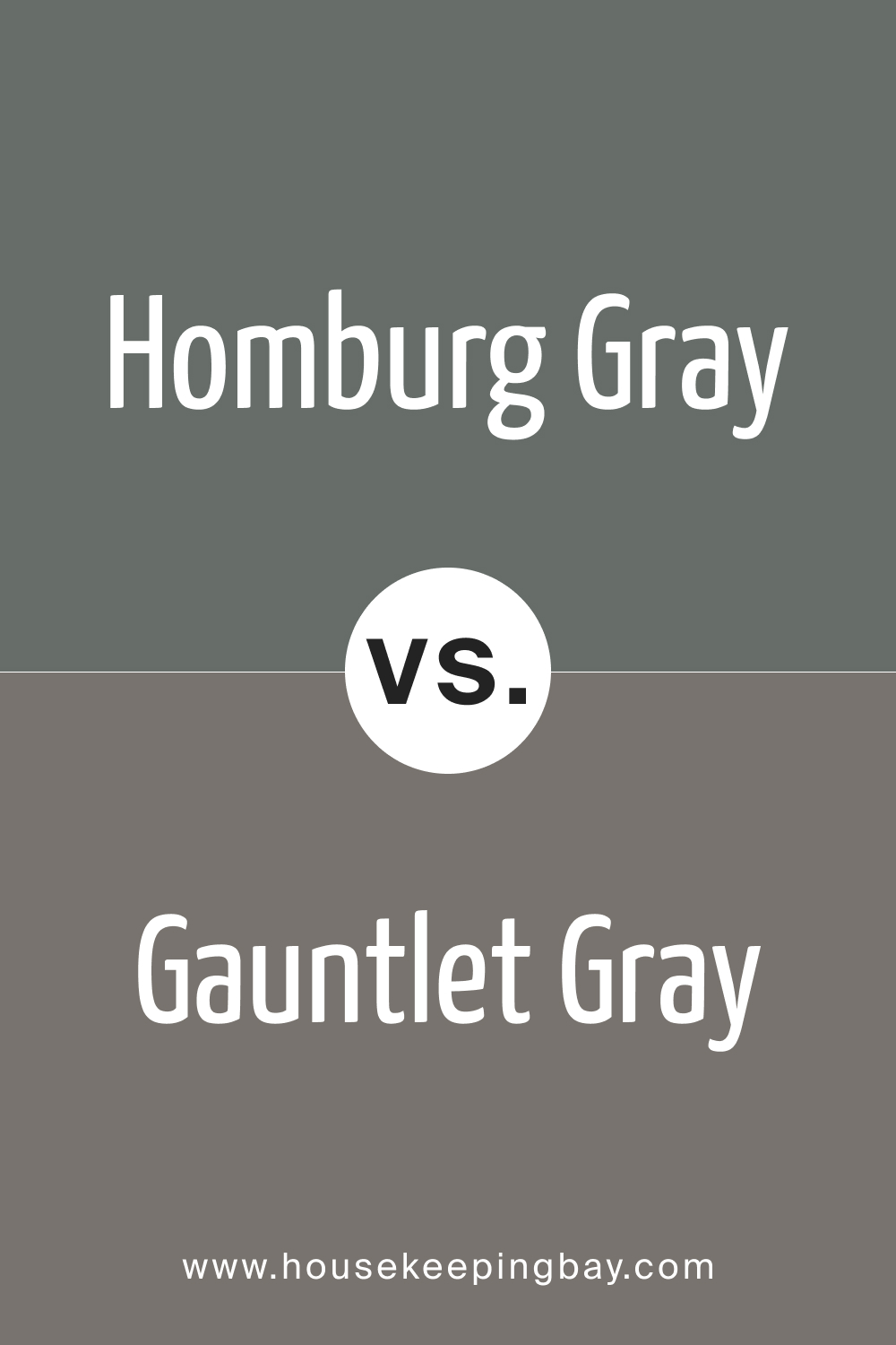 SW 7622 Homburg Gray vs SW Gauntlet Gray