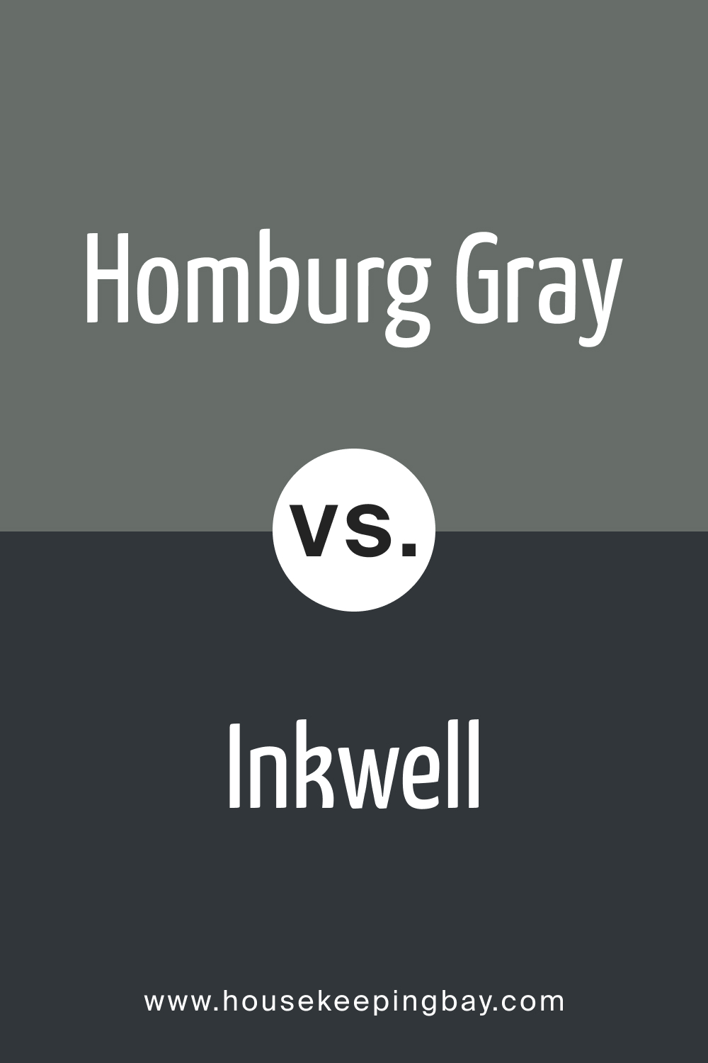 SW 7622 Homburg Gray vs SW Inkwell