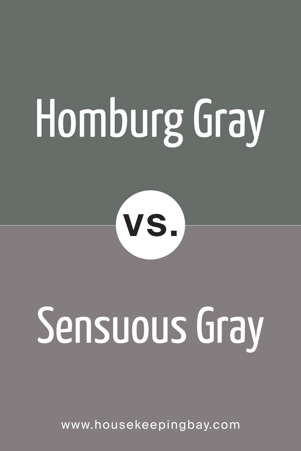SW 7622 Homburg Gray vs SW Sensuous Gray