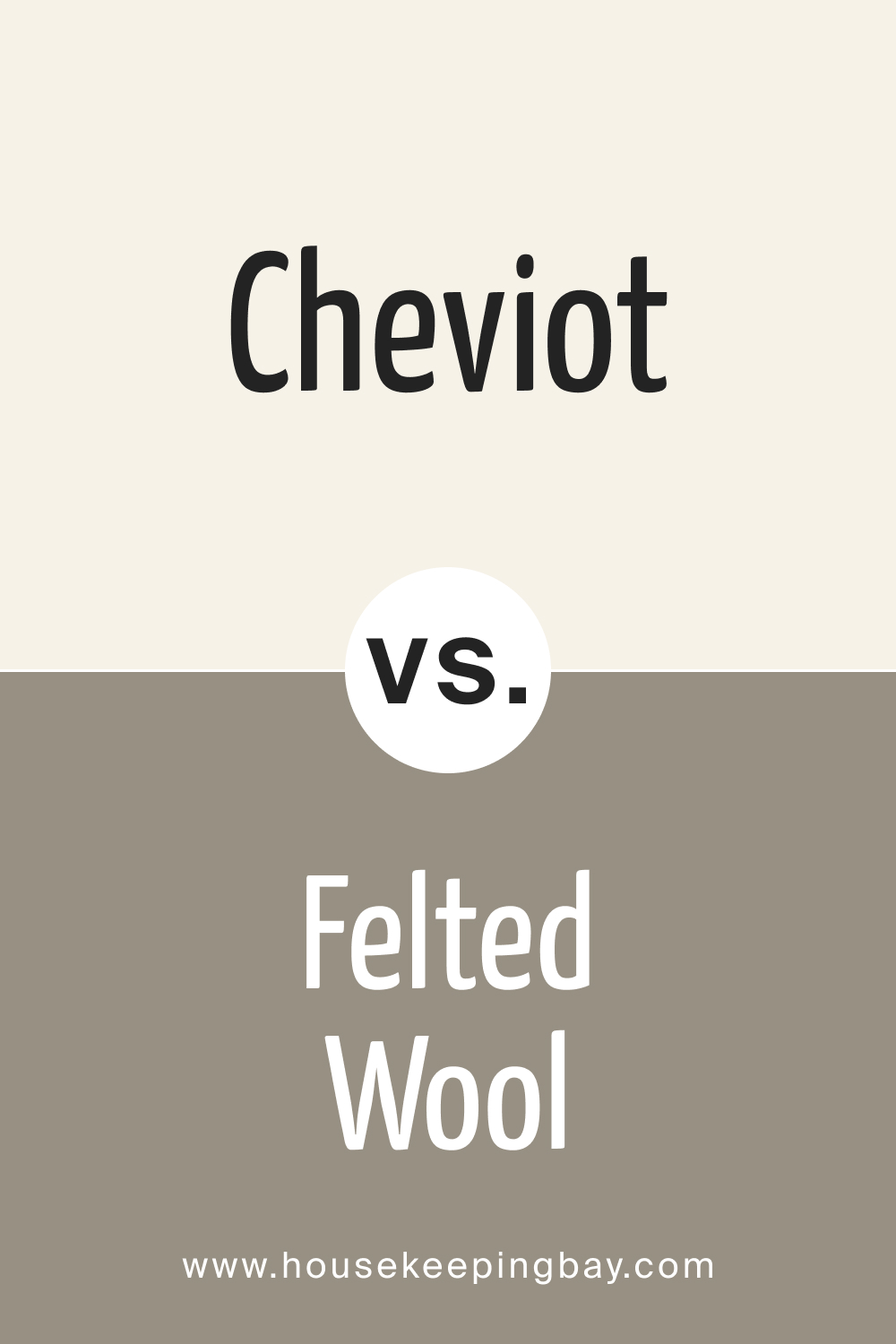 SW 9503 Cheviot vs SW 9171 Felted Wool