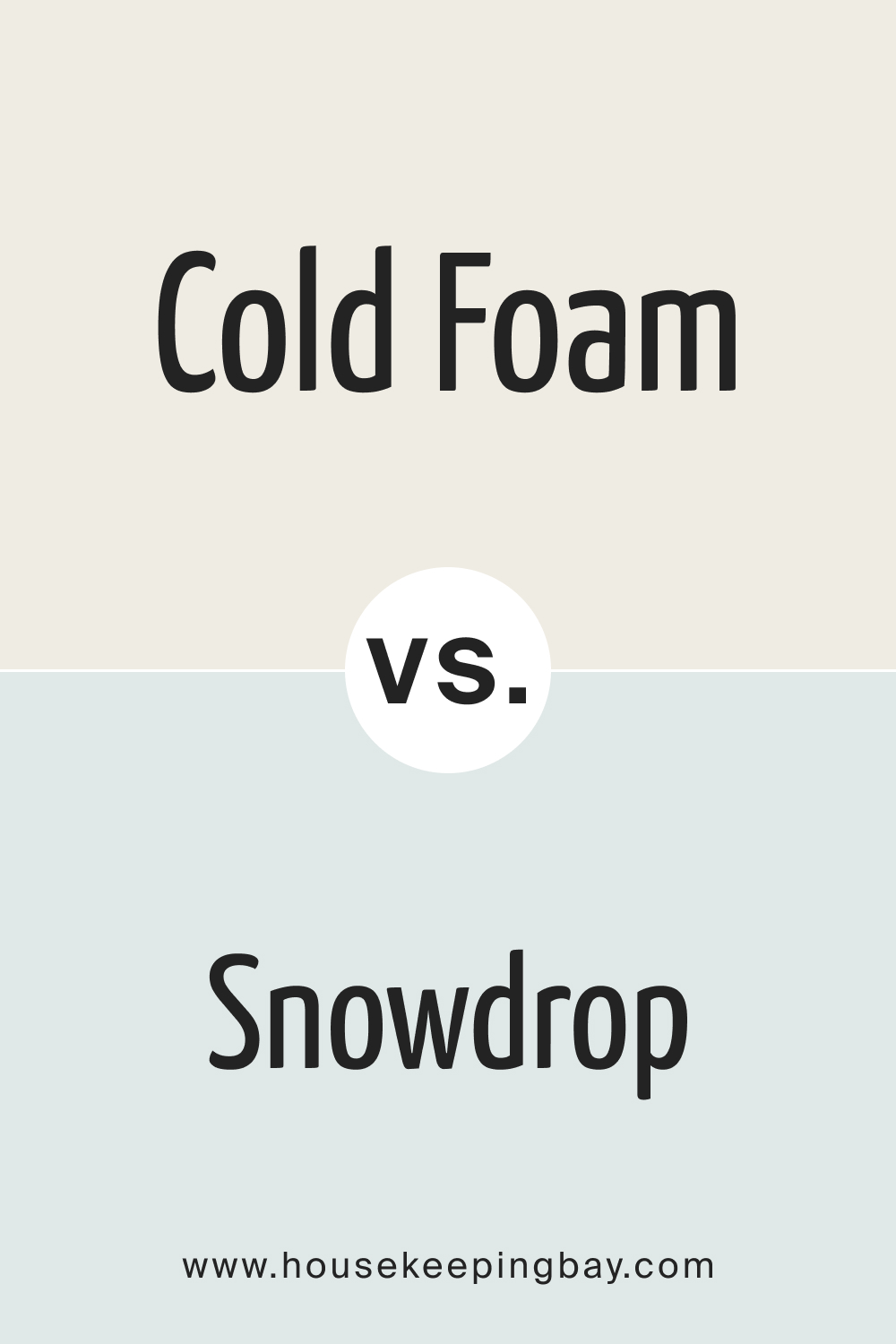 SW 9504 Cold Foam vs SW 6511 Snowdrop