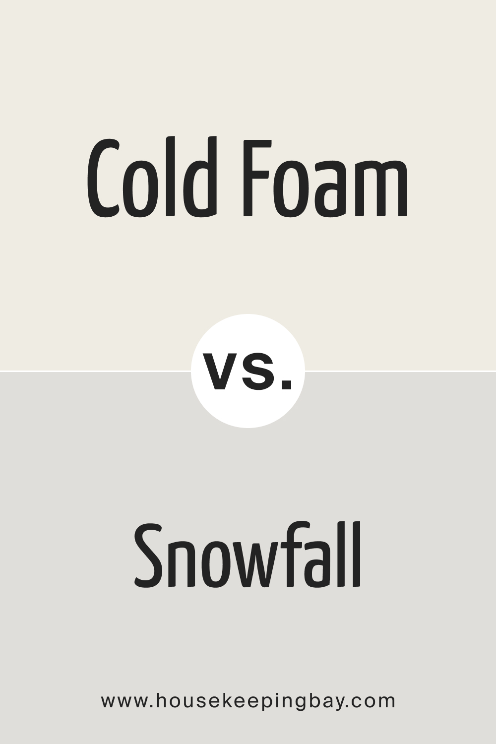 SW 9504 Cold Foam vs. SW 6000 Snowfall