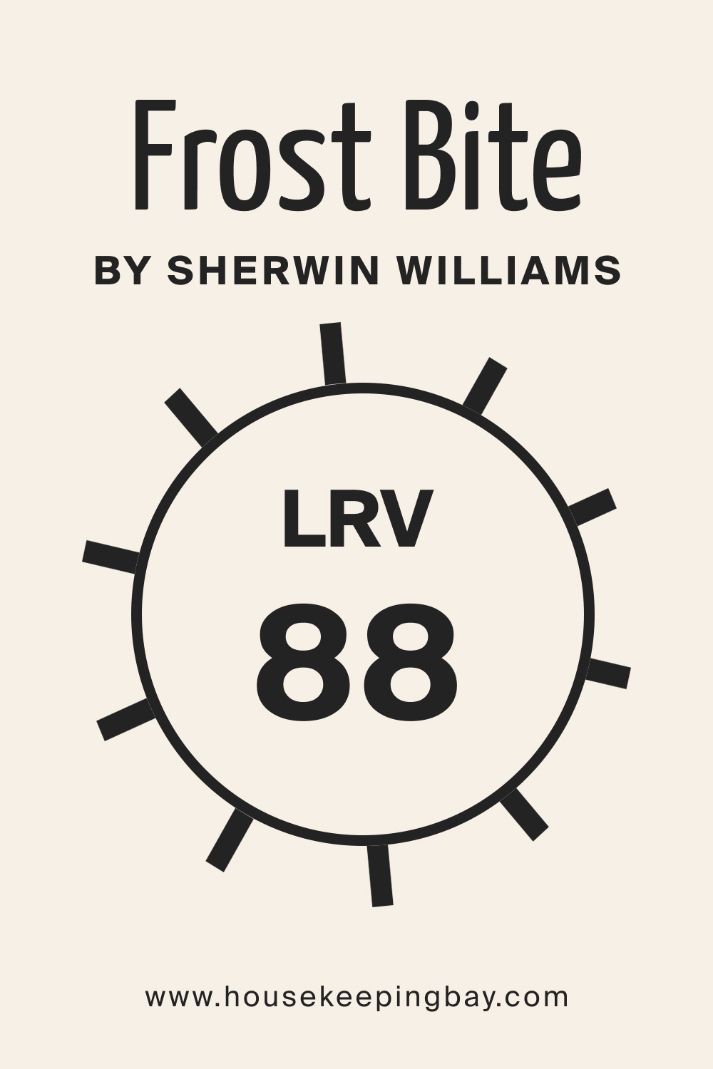 SW 9505 Frost Bite by Sherwin Williams. LRV 88