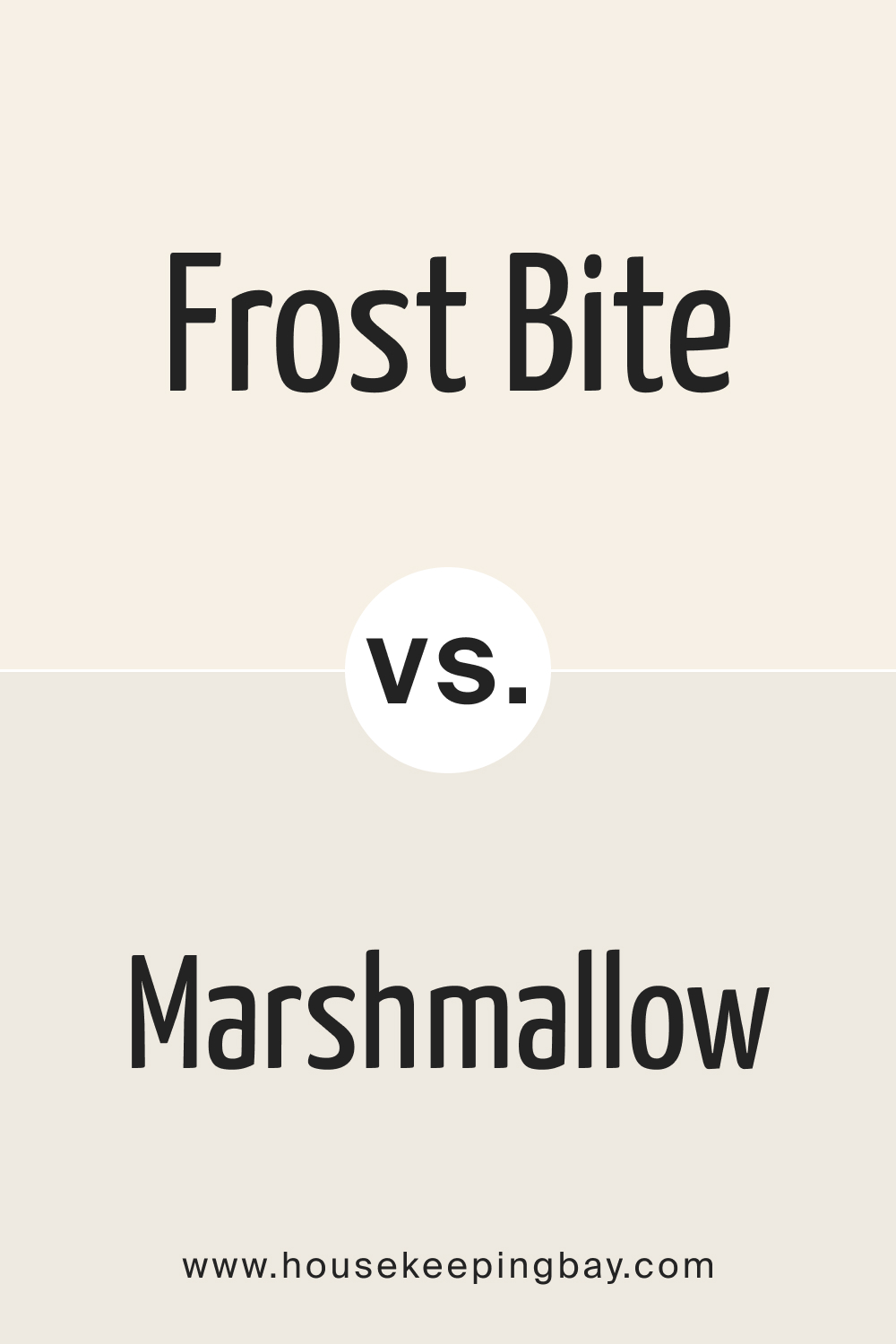 SW 9505 Frost Bite vs . SW 7001 Marshmallow