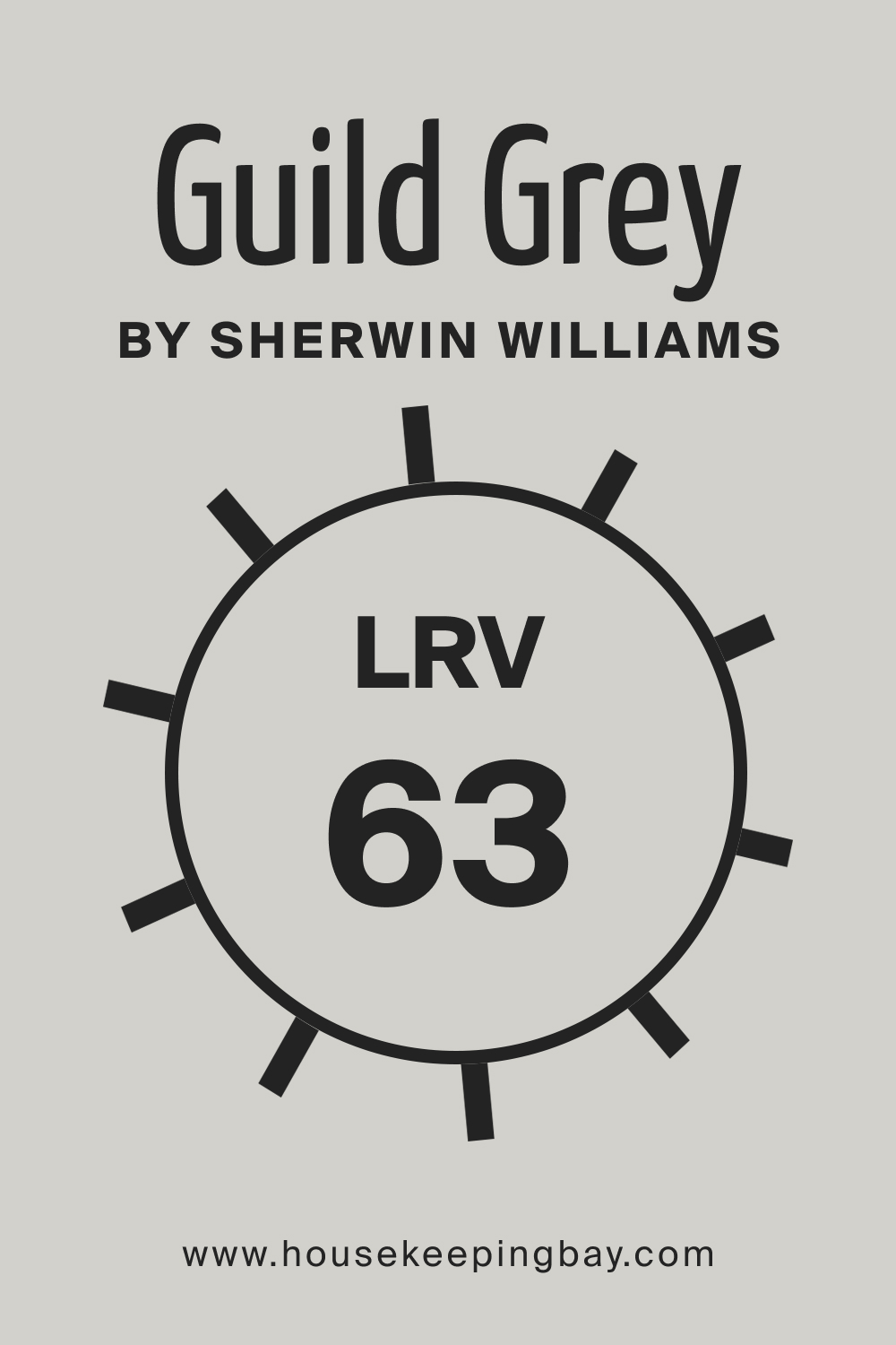 SW 9561 Guild Grey by Sherwin Williams. LRV 63