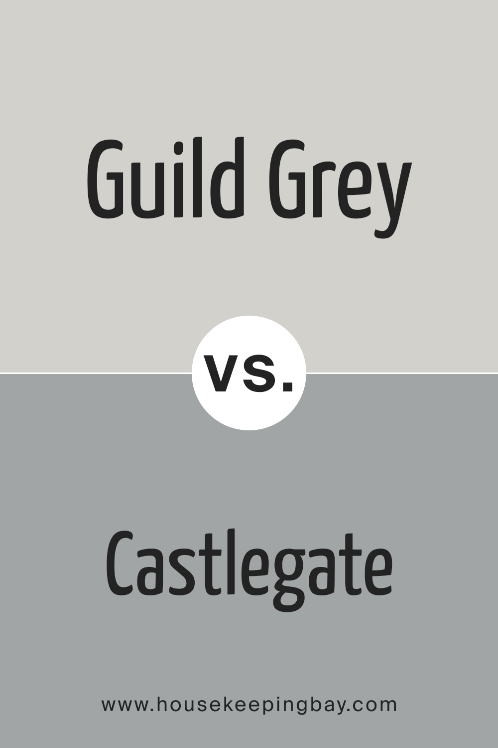SW 9561 Guild Grey vs SW Castlegate