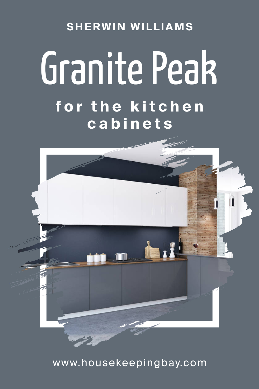 Sherwin Williams. SW 6250 Granite Peak For the Kitchen Cabinets