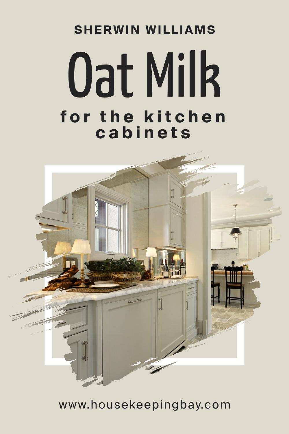 Sherwin Williams. SW 9501 Oat Milk For the For the Kitchen Cabinets