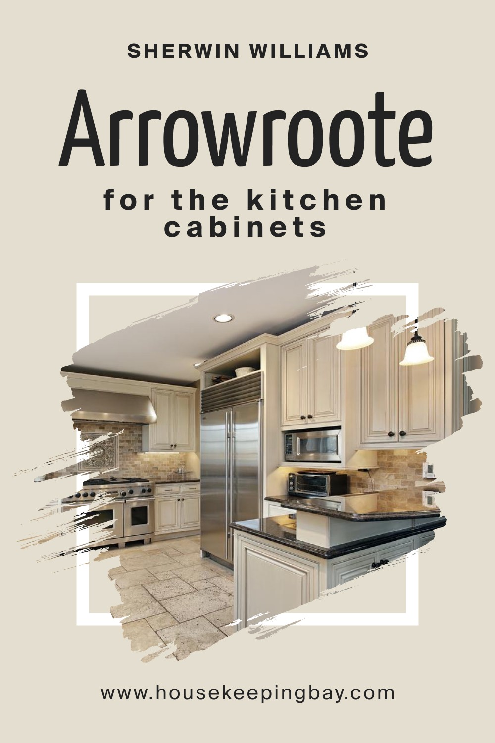 Sherwin Williams. SW 9502 Arrowroote For the Kitchen Cabinets