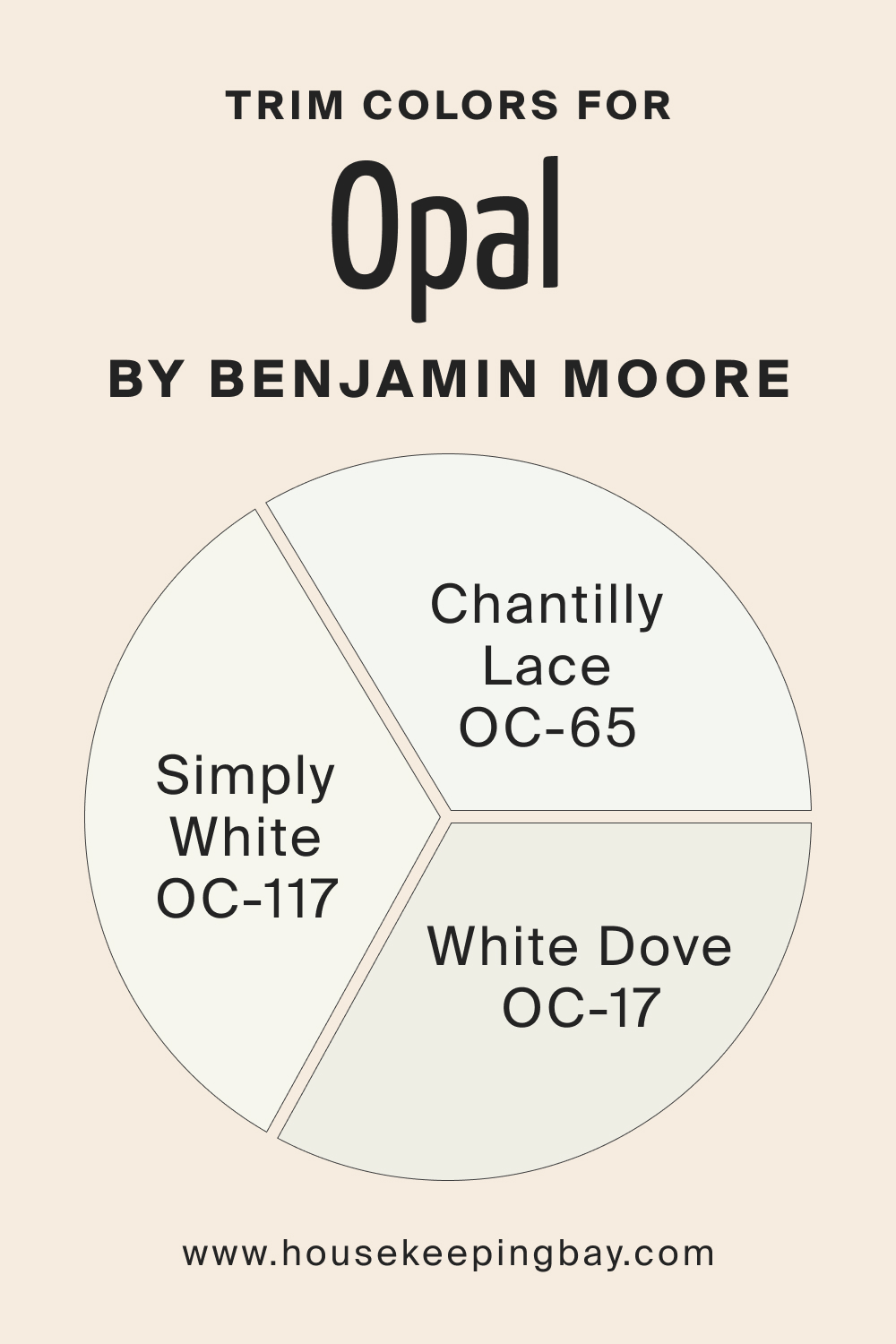 Trim Colors for Opal OC 73 by Benjamin Moore