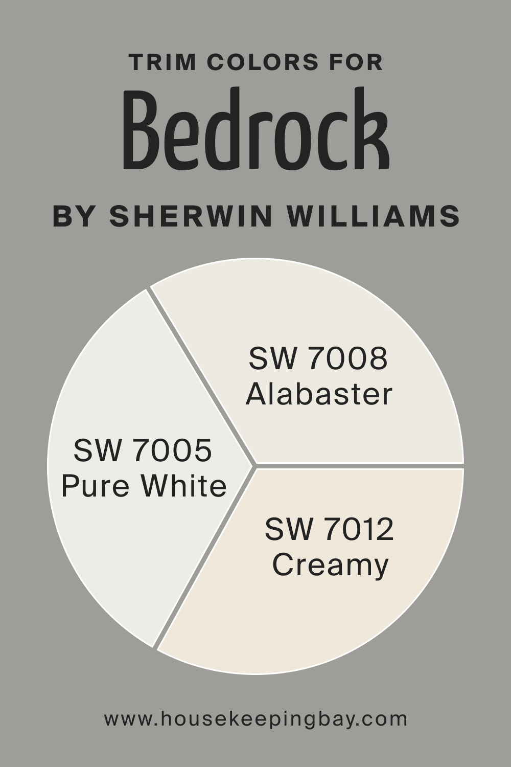 Trim Colors of SW 9563 Bedrock by Sherwin Williams
