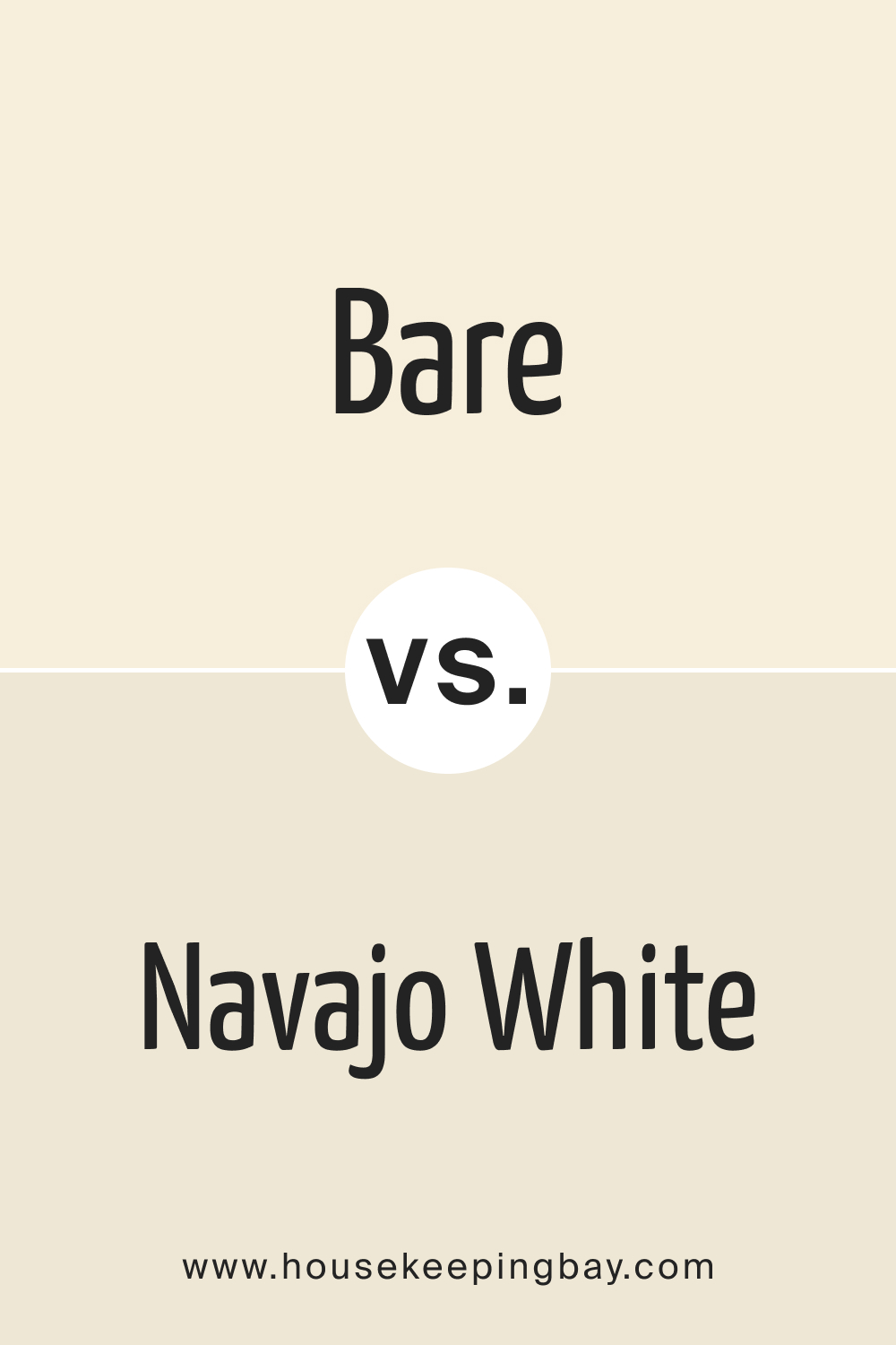Bare OC 98 vs. OC 95 Navajo White