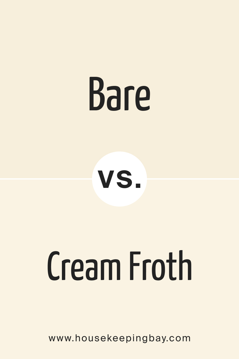 Bare OC 98 vs. OC 97 Cream Froth