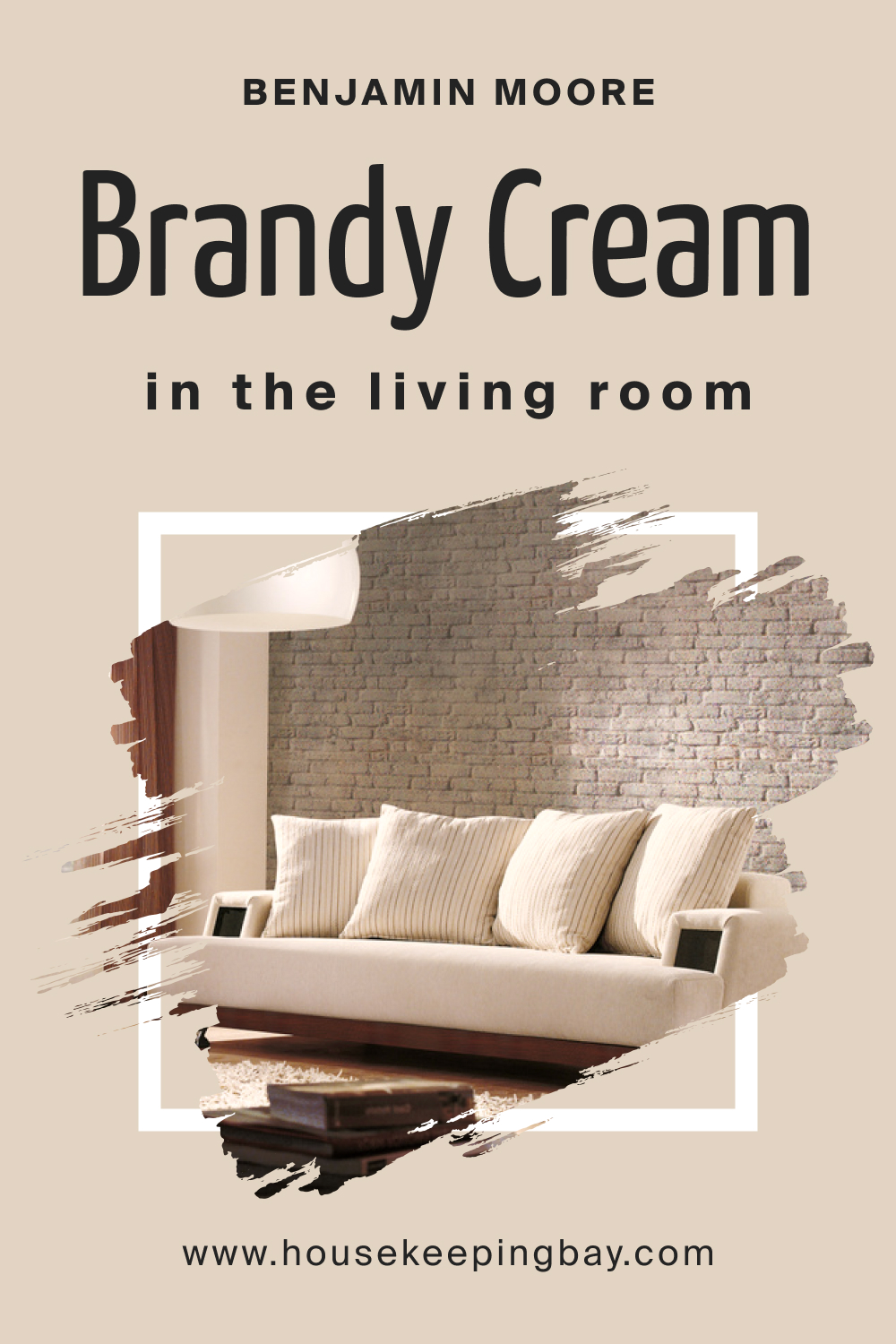 Benjamin Moore. Brandy Cream OC 4 in the Living Room