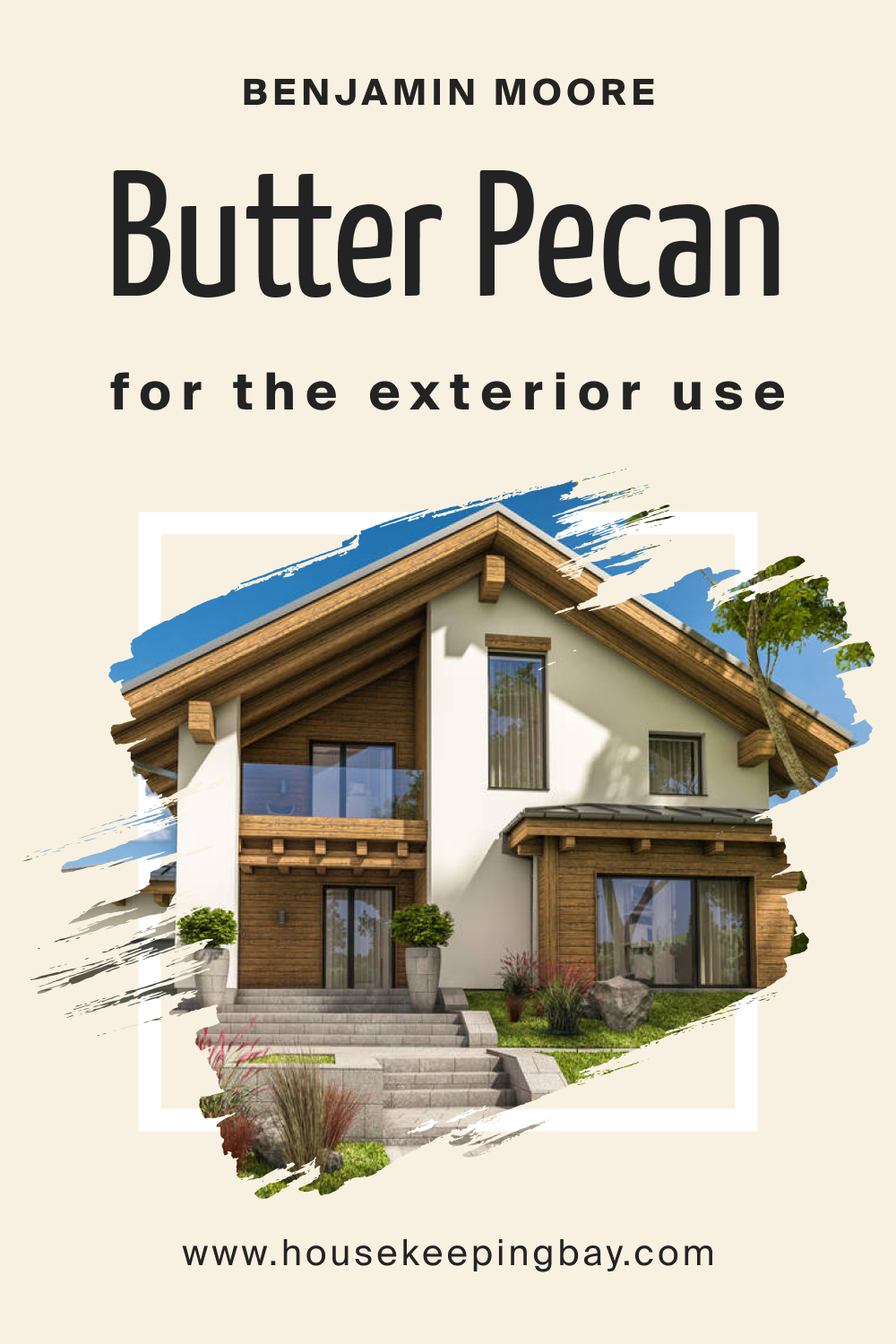 Benjamin Moore. Butter Pecan OC 89 for the Exterior Use