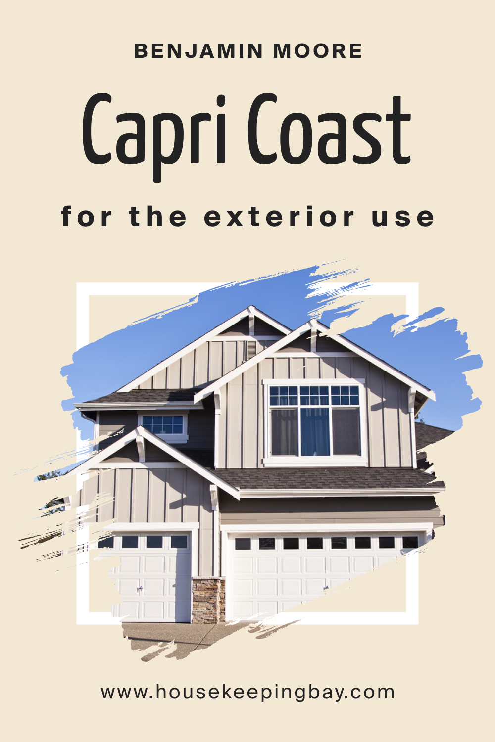 Benjamin Moore. Capri Coast OC 87 for the Exterior Use