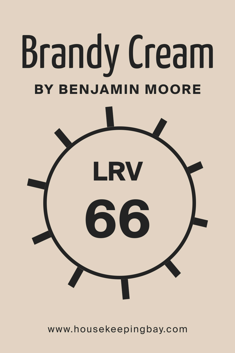 Brandy Cream OC 4 by Benjamin Moore. LRV – 66