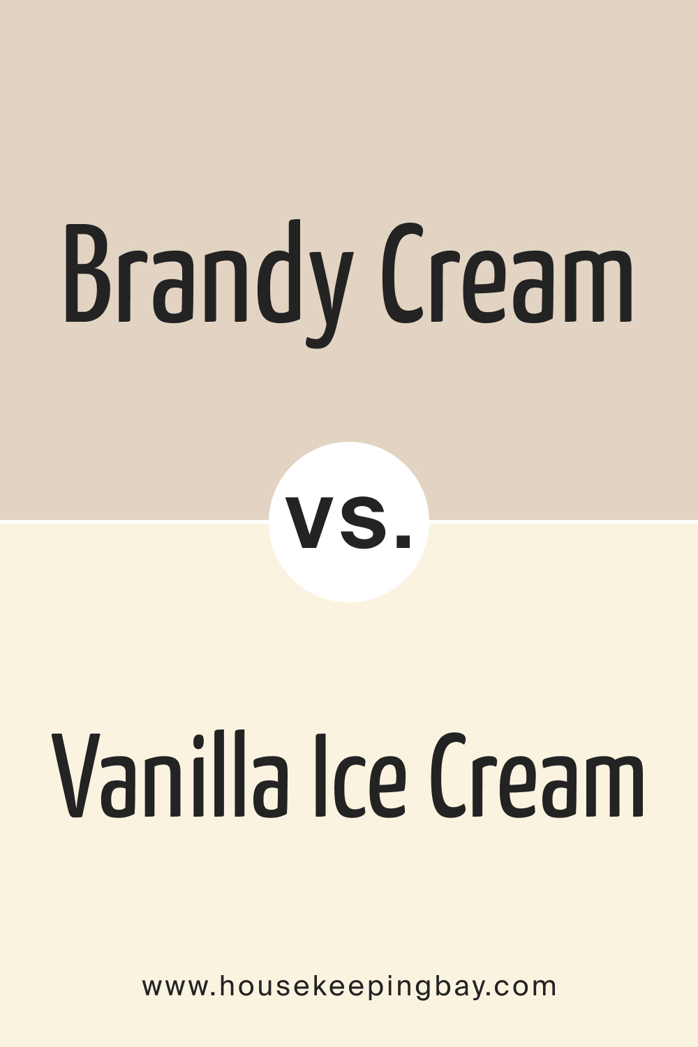 Brandy Cream OC 4 vs. OC 90 Vanilla Ice Cream