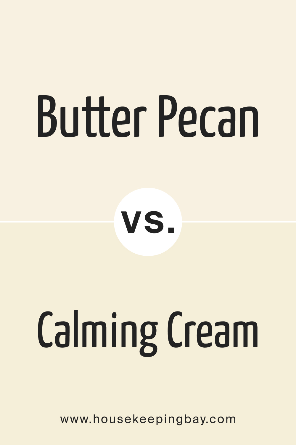 Butter Pecan OC 89 vs. OC 105 Calming Cream