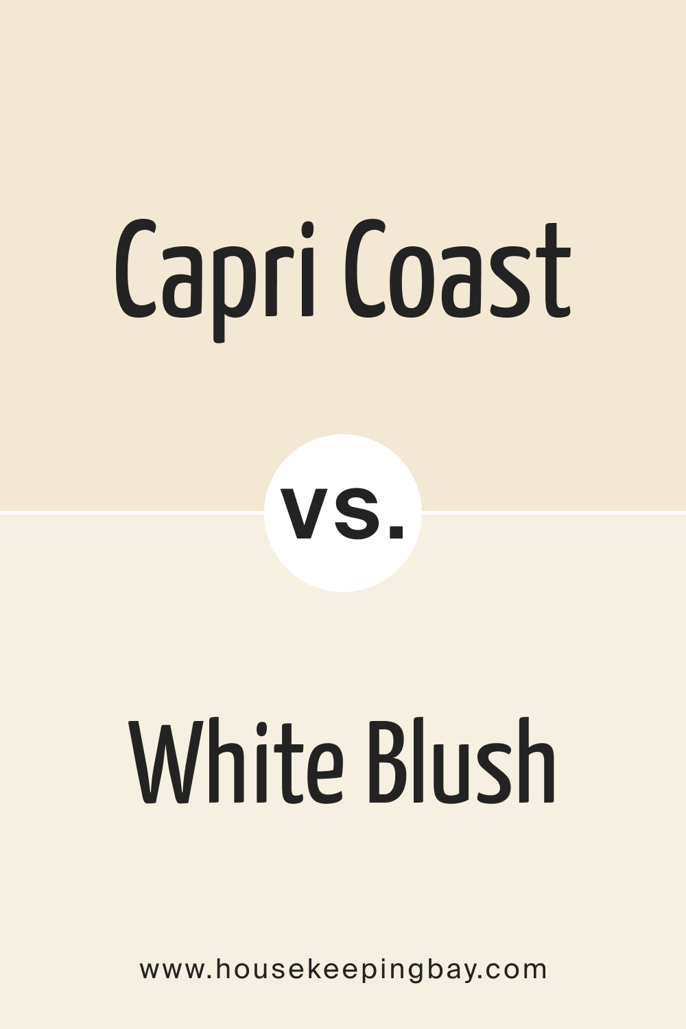 Capri Coast OC 87 vs. OC 86 White Blush