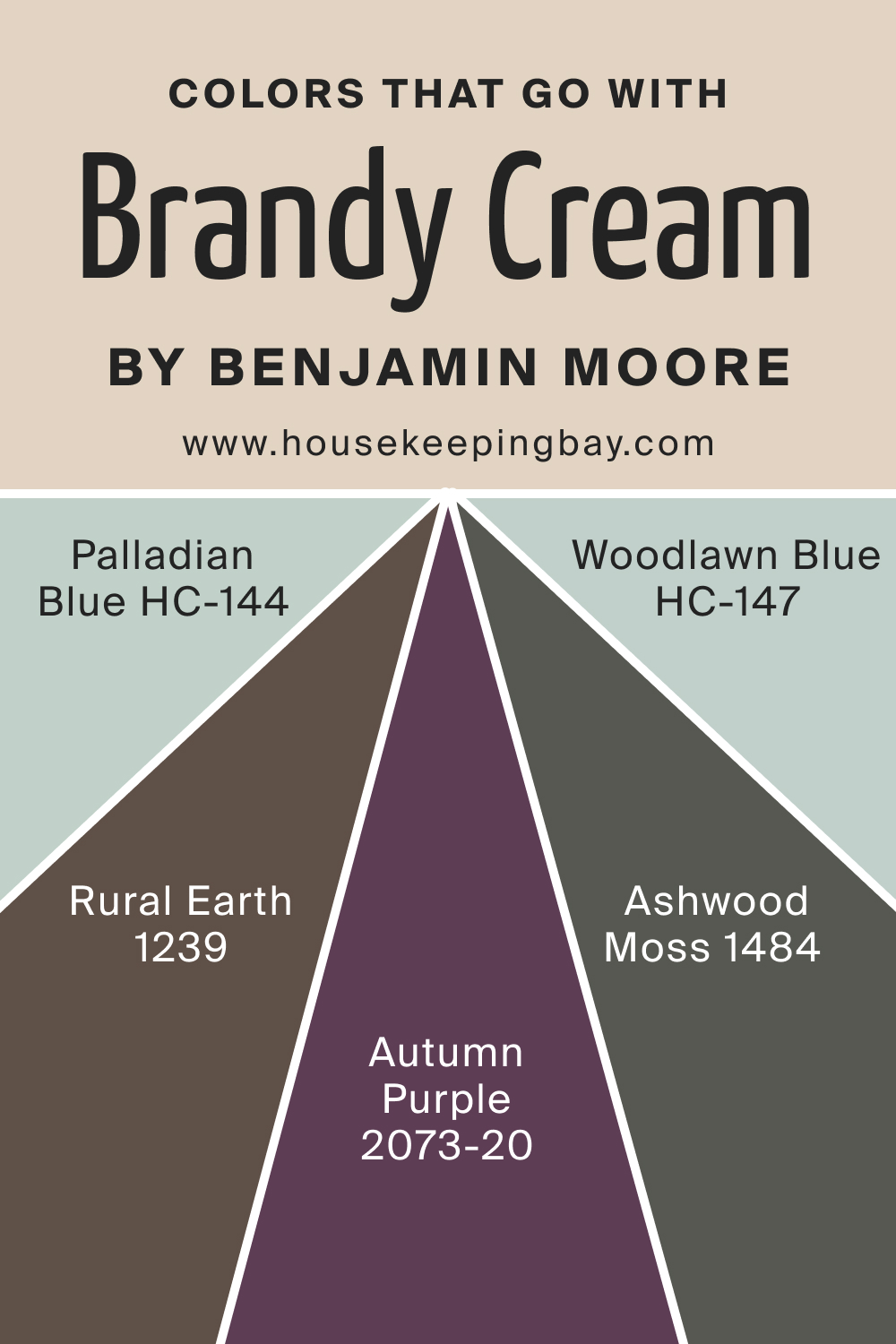 Colors that goes with Brandy Cream OC 4 by Benjamin Moore