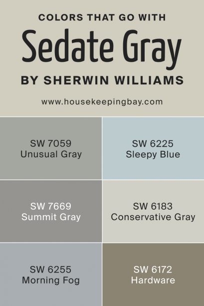 Sedate Gray SW 6169 Paint Color by Sherwin-Williams - Housekeepingbay