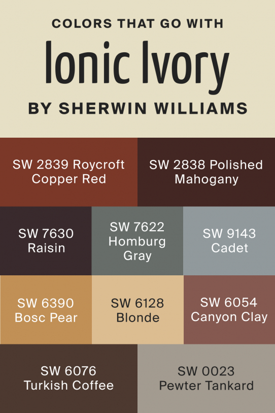 Ionic Ivory SW 6406 Paint Color by Sherwin-Williams