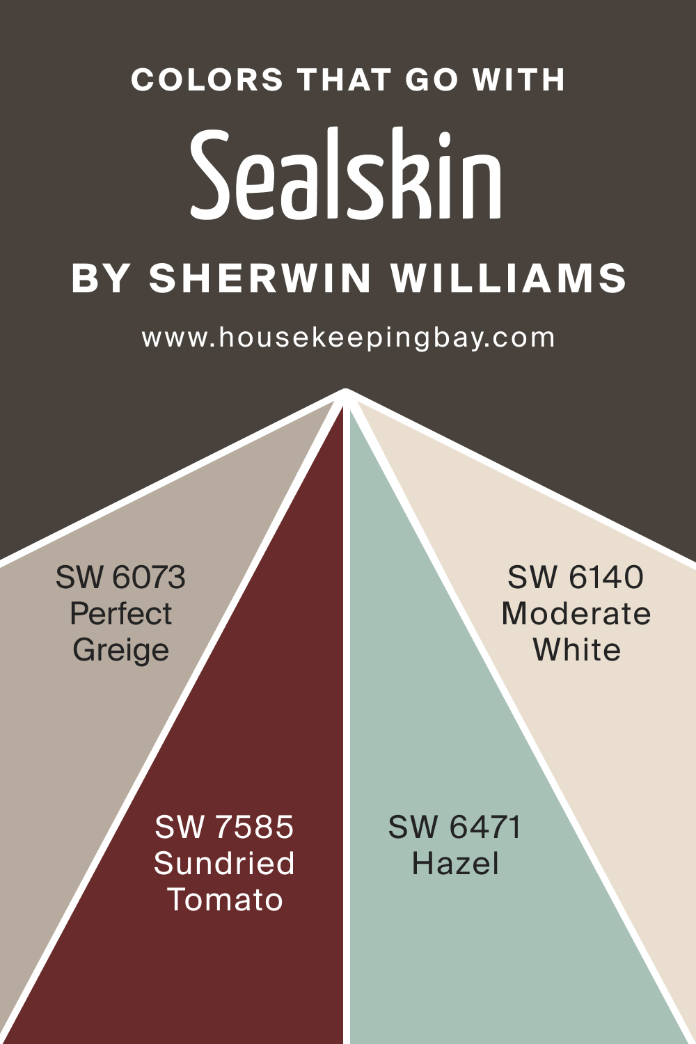Colors that goes with SW 7675 Sealskin by Sherwin Williams