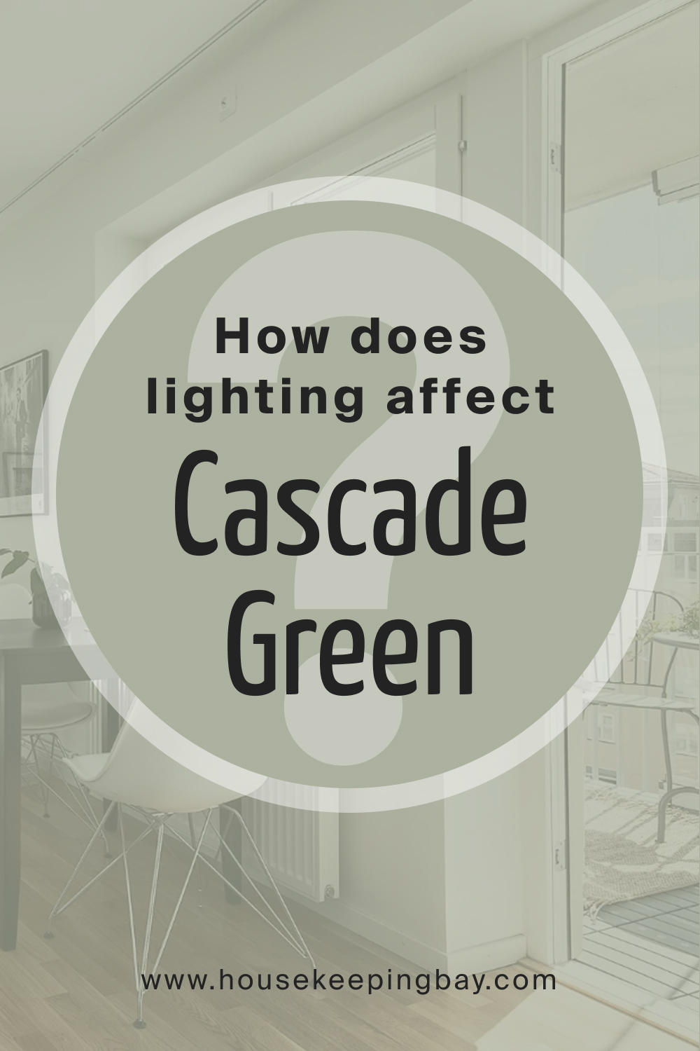 How does lighting affect SW 0066 Cascade Green