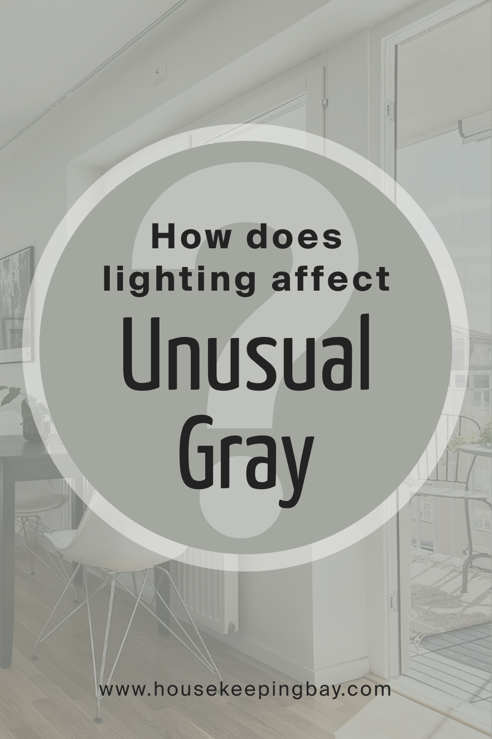 How does lighting affect SW 7059 Unusual Gray