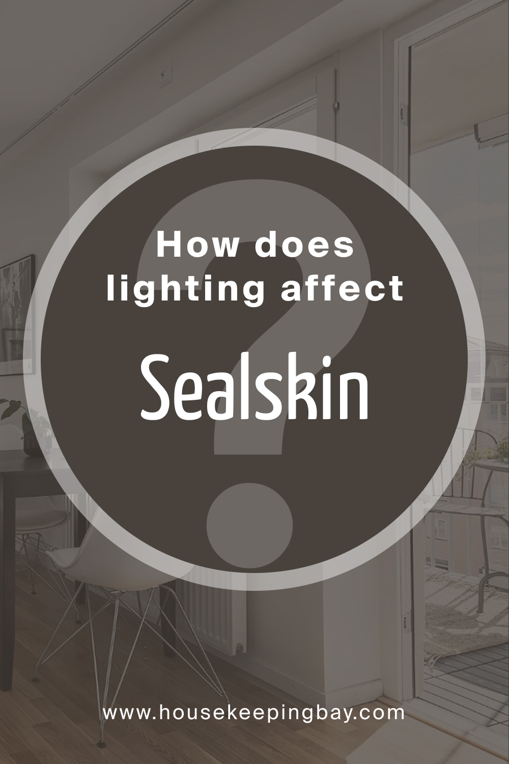 How does lighting affect SW 7675 Sealskin