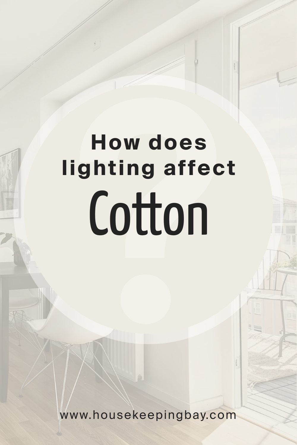 How does lighting affect SW 9581 Cotton
