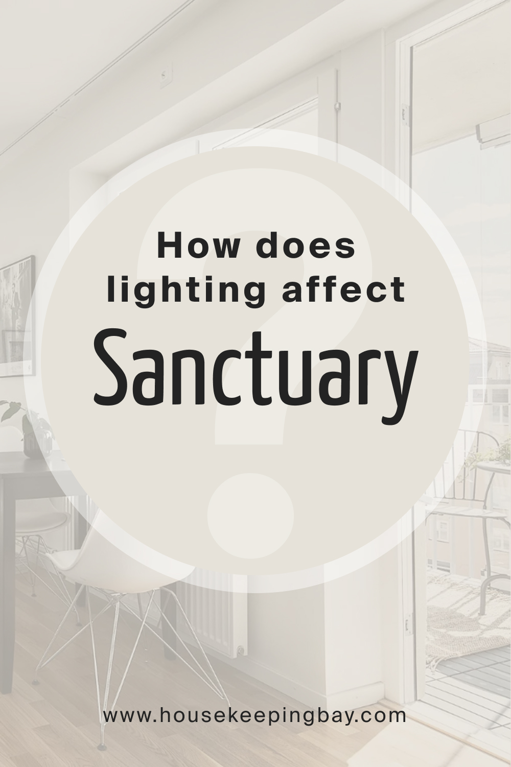How does lighting affect SW 9583 Sanctuary