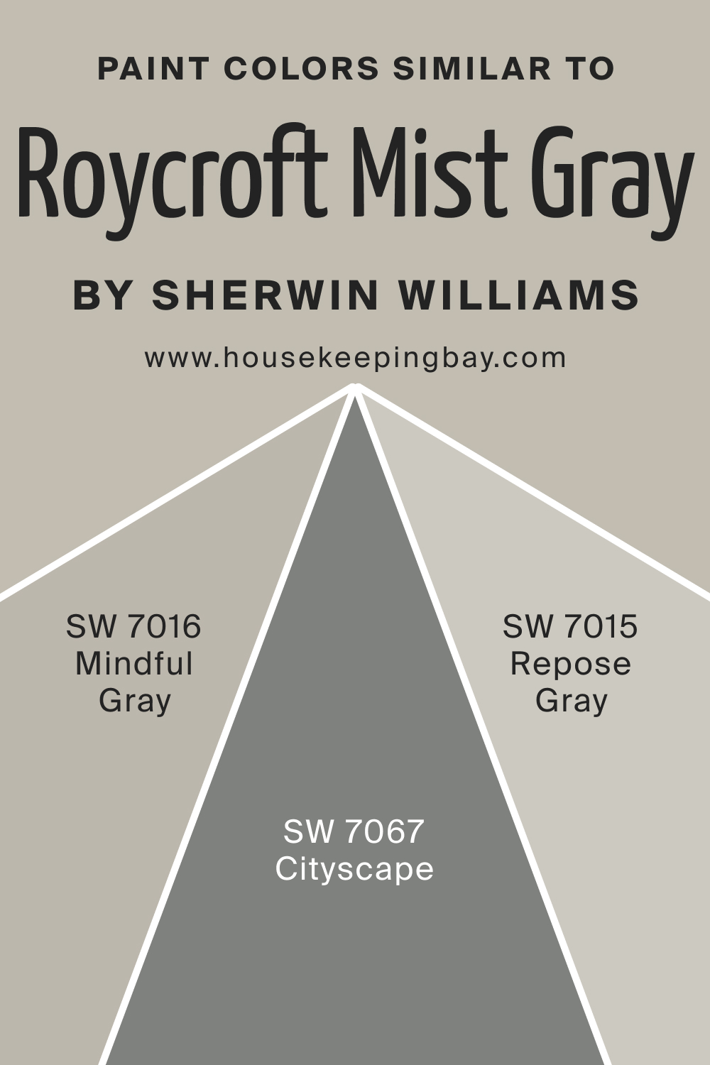 Paint Color Similar to SW 2844 Roycroft Mist Gray by Sherwin Williams