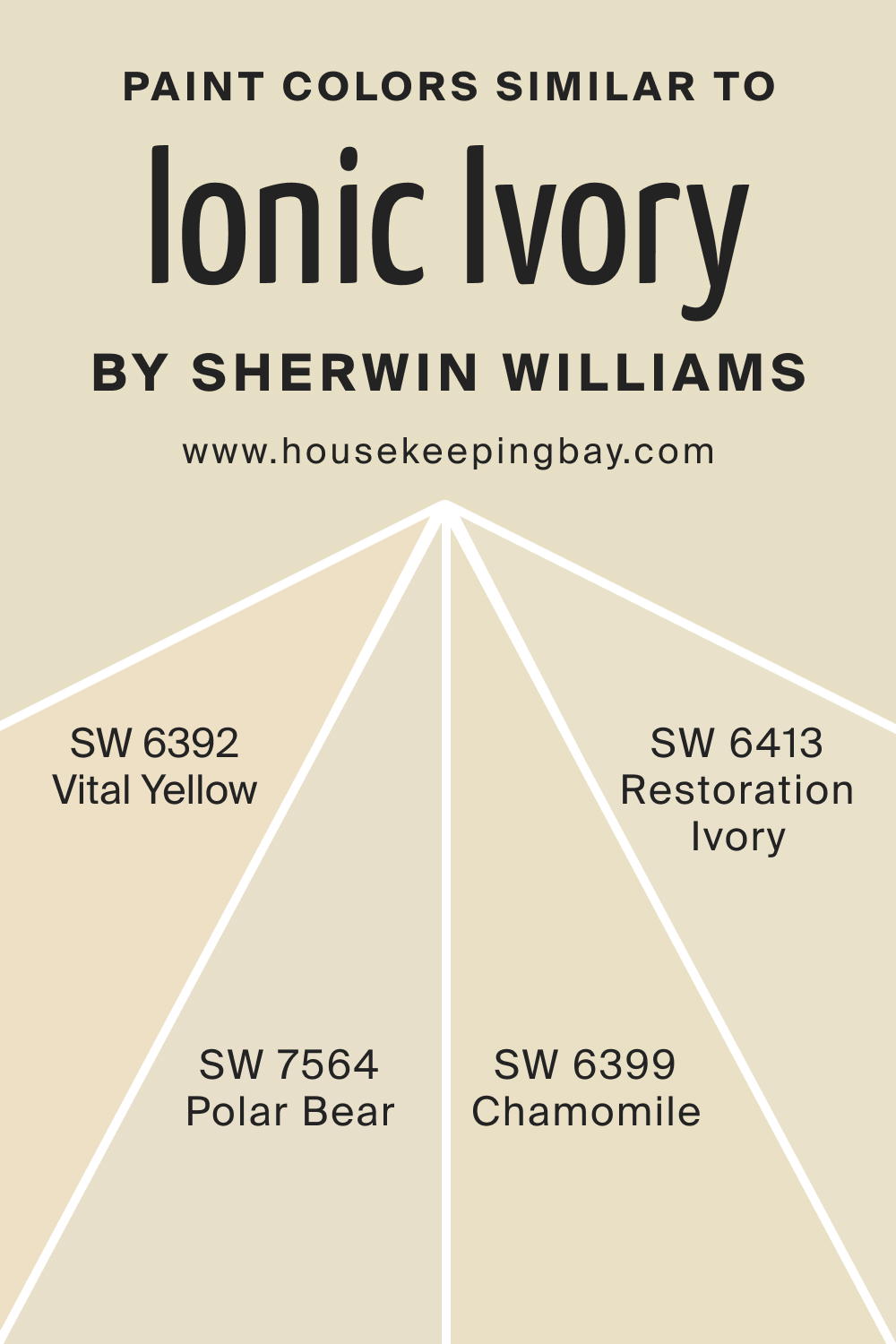 Paint Color Similar to SW 6406 Ionic Ivory by Sherwin Williams
