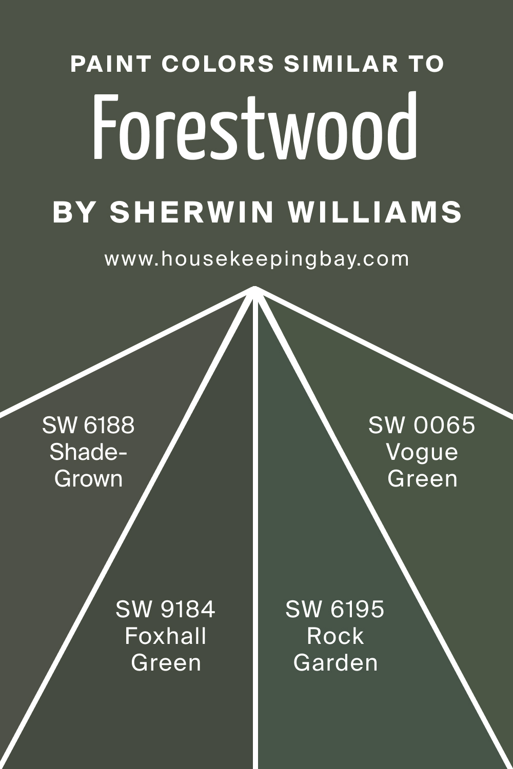 Paint Color Similar to SW 7730 Forestwood by Sherwin Williams