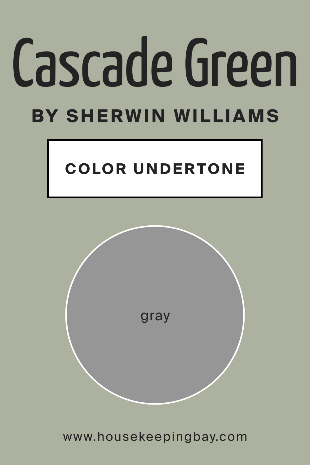 SW 0066 Cascade Green by Sherwin Williams Color Undertone