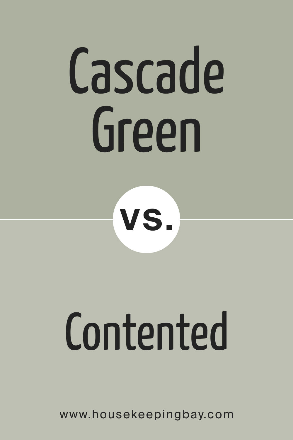 SW 0066 Cascade Green vs. SW 6191 Contented